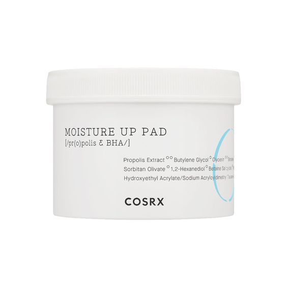 COSRX One Step Moisture Up Pad – Hydrating, exfoliating pads with Alaskan Glacier Water for smooth, refreshed skin