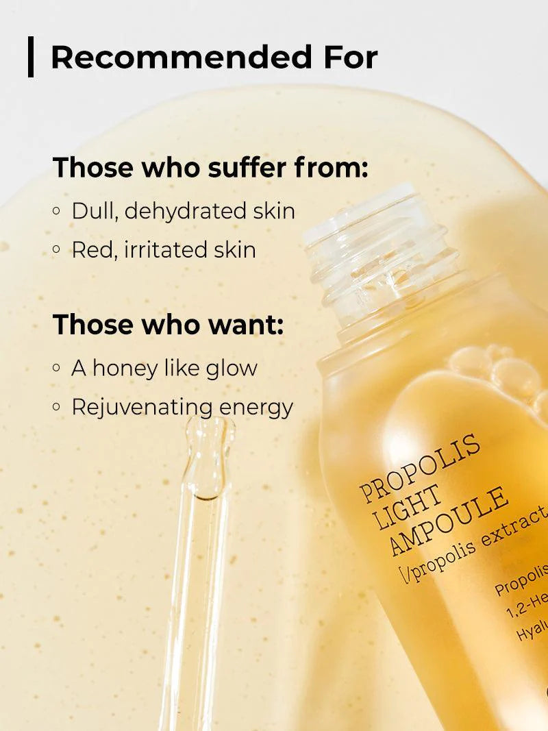 Cosrx Full Fit Propolis Light Ampule – Lightweight, non-sticky texture that nourishes and soothes the skin