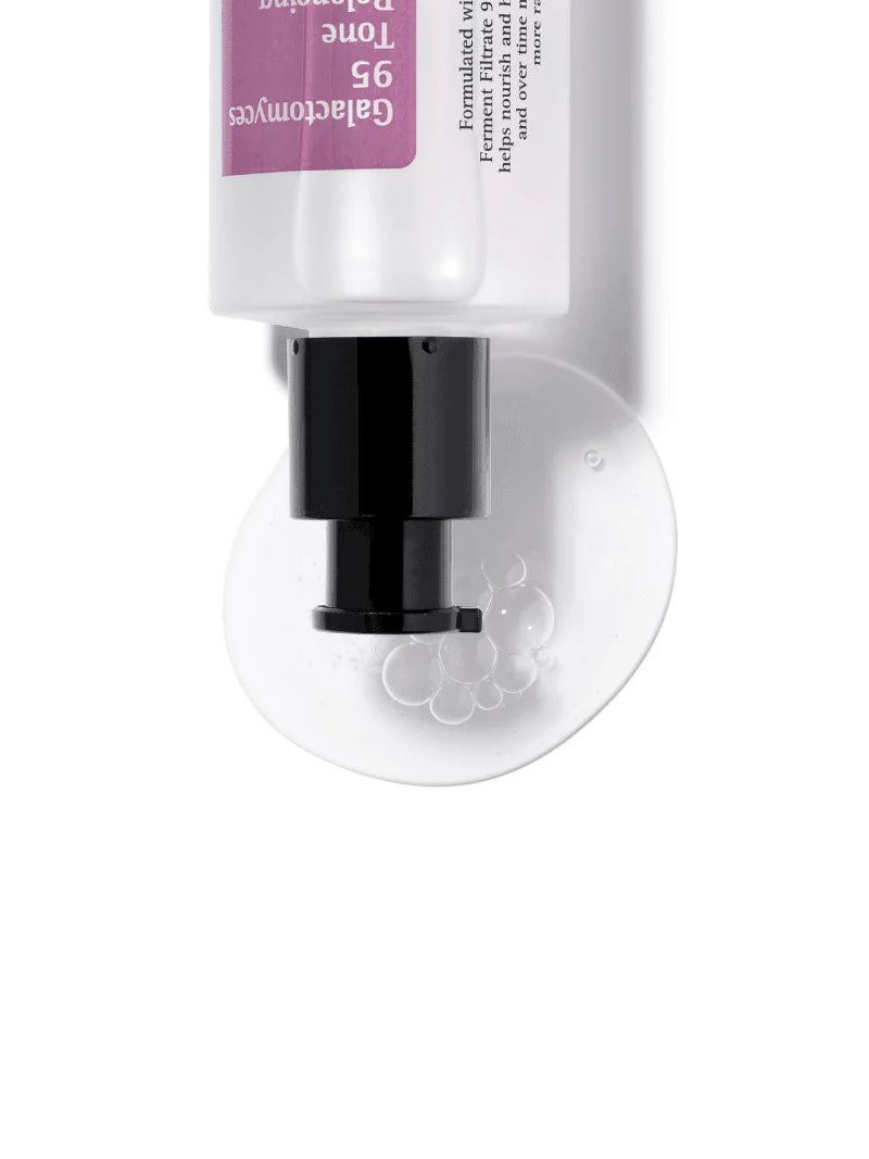 COSRX Galactomyces 95 Tone Balancing Essence – A brightening and hydrating essence with 95% Galactomyces ferment filtrate for smooth, radiant skin