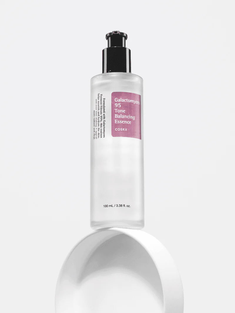 COSRX Galactomyces 95 Tone Balancing Essence – A brightening and hydrating essence with 95% Galactomyces ferment filtrate for smooth, radiant skin