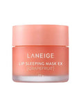 Laneige Lip Sleeping Mask EX in various flavors – Choose from Apple Lime, Grapefruit, Berry, and Mint Choco for a refreshing, scented lip treatment Grapefruit