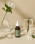 Mary & May Houttuynia Cordata Tea Tree Serum – A 30ml bottle of soothing serum formulated with 85% Houttuynia Cordata Extract and 9.7% Tea Tree Extract, designed to calm irritated skin and reduce pore size.