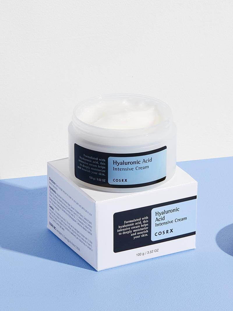 COSRX Hyaluronic Acid Intensive Cream – Lightweight, non-greasy moisturizer that hydrates and plumps skin for a smooth, radiant finish