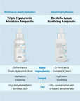 COSRX Hydrium Centella Aqua Soothing Ampoule – Lightweight ampoule with Centella Asiatica and Madecassoside to hydrate and calm irritated skin