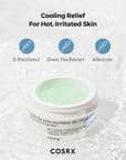 COSRX Hydrium Green Tea Aqua Soothing Gel Cream – Infused with Green Tea and Panthenol to reduce inflammation and smooth the skin