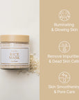 I’m From Rice Mask with rice bran and rice powder, a gentle scrub that cleans, brightens skin, and tightens pores for a smooth, glowing complexion