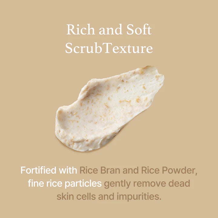 I’m From Rice Mask, a soft exfoliating mask made with rice powder and rice bran extract, designed to remove dead skin, firm pores, and nourish the skin
