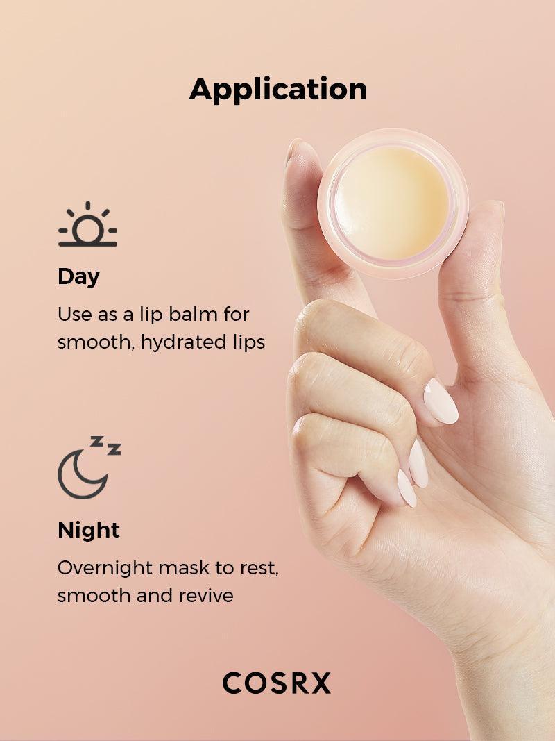Cosrx Ceramide Lip Butter Sleeping Mask – Soft, butter-like texture that melts upon contact, providing intense moisture for dry lips
