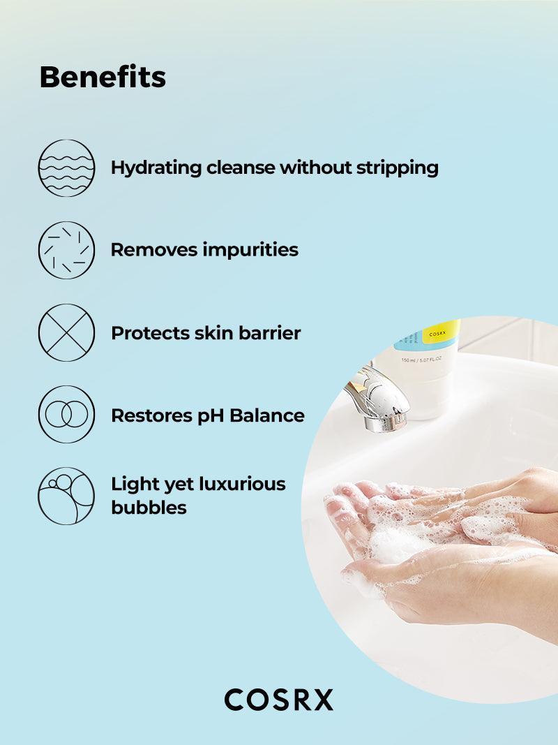COSRX Low pH Good Morning Gel Cleanser – A gentle gel cleanser that hydrates, refines skin texture, and maintains pH balance