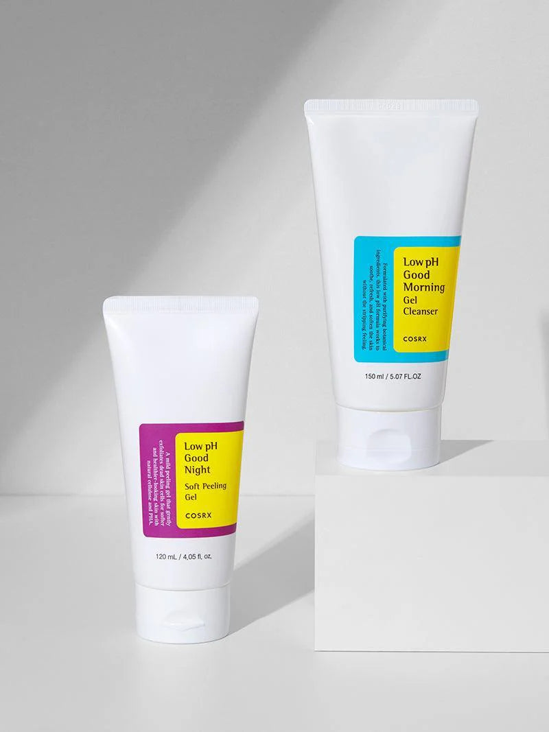 COSRX Low pH Good Night Soft Peeling Gel – A gentle exfoliating gel with a low pH that soothes and hydrates sensitive skin