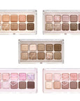 Lilybyred Mood Keyboard – 10-shade eye shadow palette with a mix of matte, shimmer, and glitter textures for creating bold, sassy eye makeup looks.