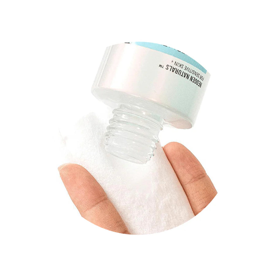 Close-up of the essence being dispensed, showing its lightweight, watery texture that absorbs quickly into the skin, emphasizing its fast-absorbing, non-sticky consistency.