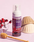 Neogen Dermalogy Real Fresh Foam Blueberry (150 ml) showing the sleek bottle with vibrant blueberry design, emphasizing its natural ingredients and gentle formula.