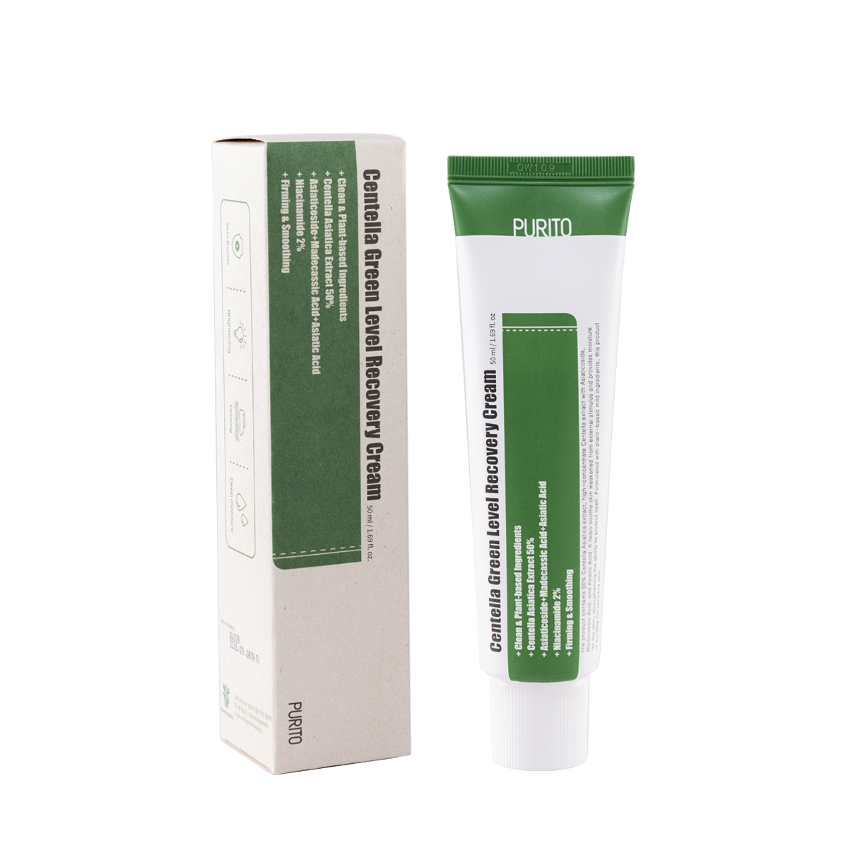 Purito Centella Green Level Eye Cream packaging – Simple and eco-friendly 30ml tube designed for easy application around the eyes.