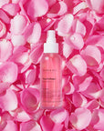 Close-up of the packaging for Mary & May Rose Collagen Mist Serum – Emphasizing its antioxidant-rich formula that moisturizes, enhances elasticity, and prevents wrinkles.