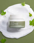 Close-up of the creamy texture of Mary & May Sensitive Soothing Gel Blemish Cream – A smooth, non-greasy gel that absorbs quickly into the skin to provide instant relief and hydration.