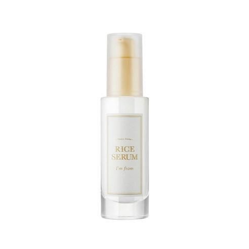 I’m From Rice Serum, a lightweight formula with 73% rice germ extract to firm, brighten, and hydrate the skin for a smoother, youthful complexion