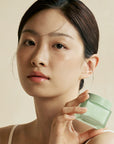 Kaine Green Calm Aqua Cream - water-based moisturizer for soothing sensitive skin, reducing redness, and strengthening the skin barrier