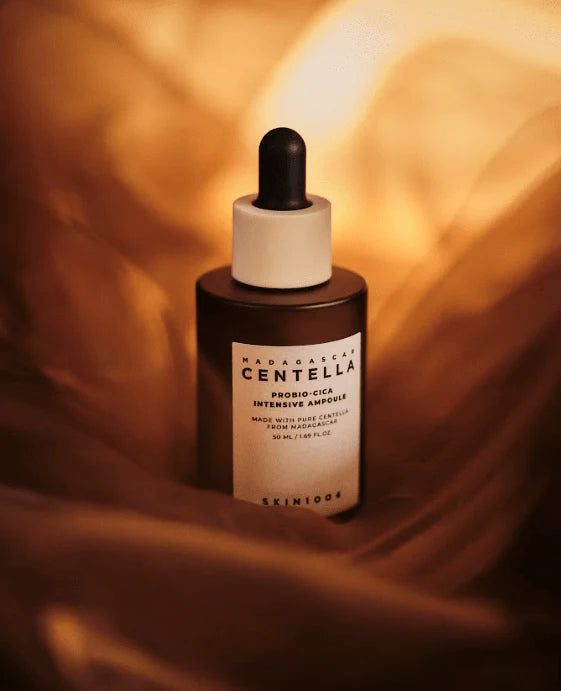 Skin1004 Probio-Cica Intensive Ampoule – A soothing and hydrating ampoule formulated with fermented Centella Asiatica and Ceramides to improve skin texture, tighten pores, and enhance your skin’s glow.