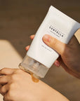 Applying SKIN1004 Madagascar Centella Soothing Cream – Gently massaging the soothing gel-cream into the skin for a cooling and hydrating effect.