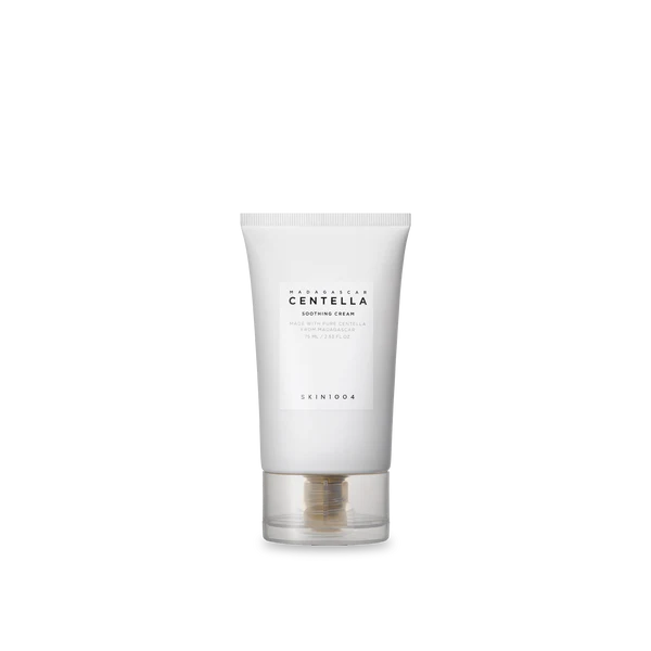 SKIN1004 Madagascar Centella Soothing Cream – A calming gel-cream with Centella, Trehalose, and Ceramide NP to soothe and hydrate sensitive skin.