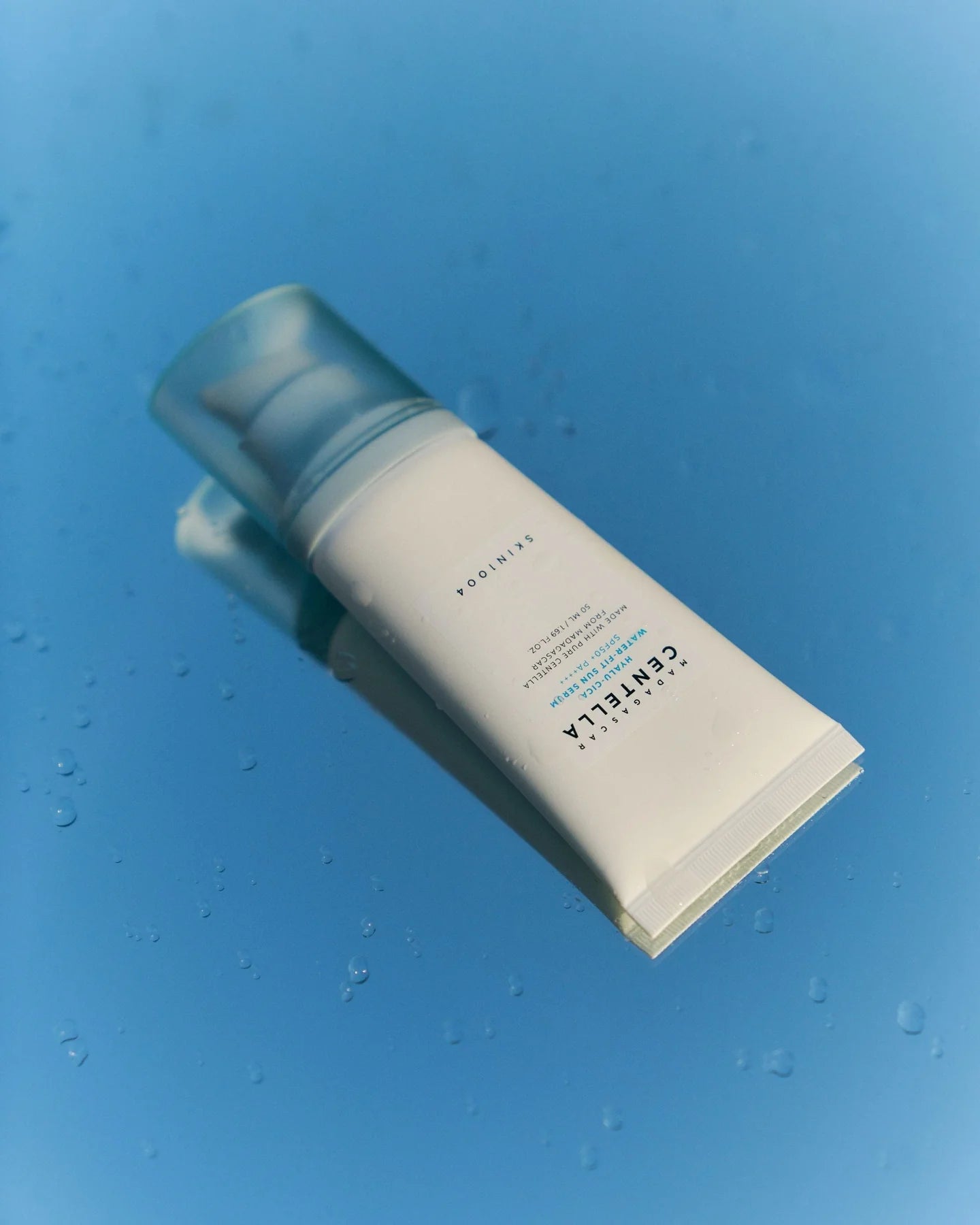 Skin1004 Hyalu-Cica Water-Fit Sun Serum – Lightweight sunscreen with SPF 50+ PA++++ for effective sun protection and a glowing finish.