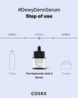 COSRX Hyaluronic Acid 3 Serum on a skincare shelf – elegant and effective hydration serum for glowing, healthy skin
