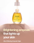 MIGUHARA Ultra Whitening Ampoule Origin – A brightening ampoule that helps even skin tone, reduce dark spots, and hydrate the skin with ingredients like niacinamide and chamomile flower extract.