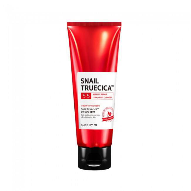 Some By Mi Snail Truecica Miracle Repair Low pH Gel Cleanser – A gentle, hydrating face wash with black snail extract, amino acids, ceramide, and panthenol to repair and moisturize the skin.