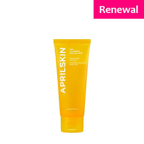 Aprilskin Real Calendula Peel Off Pack with soothing calendula flower extracts for gentle blackhead removal and skin hydration