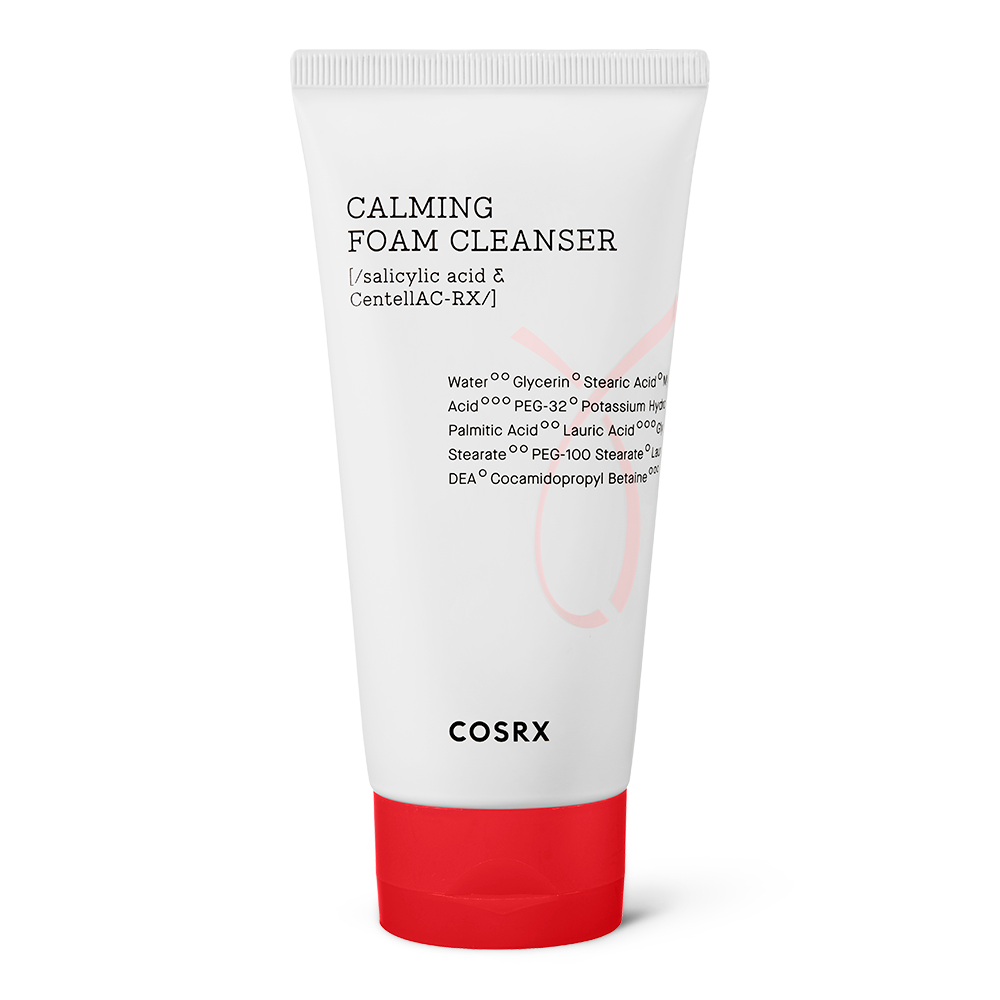 COSRX AC Collection Calming Foam Cleanser 150ml – Daily acne cleanser with Centella AC-RX Complex and Salicylic Acid to control oil, clear impurities, and soothe irritated skin