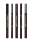 Etude House Drawing Eyebrow Pencil – triangular tip for precise, natural-looking eyebrows, available in Brown, Dark Brown, and Black