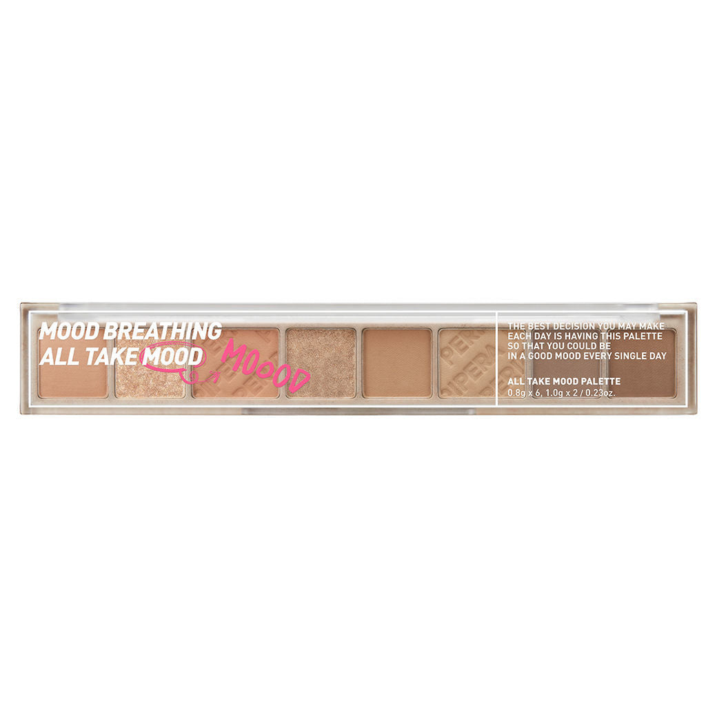 A compact Single File Eye Shadow Palette featuring 8 versatile shades in matte, pearl glitter, and shimmer finishes, perfect for creating a range of eye looks.