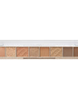 A compact Single File Eye Shadow Palette featuring 8 versatile shades in matte, pearl glitter, and shimmer finishes, perfect for creating a range of eye looks.
