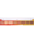 A compact Single File Eye Shadow Palette featuring 8 versatile shades in matte, pearl glitter, and shimmer finishes, perfect for creating a range of eye looks.