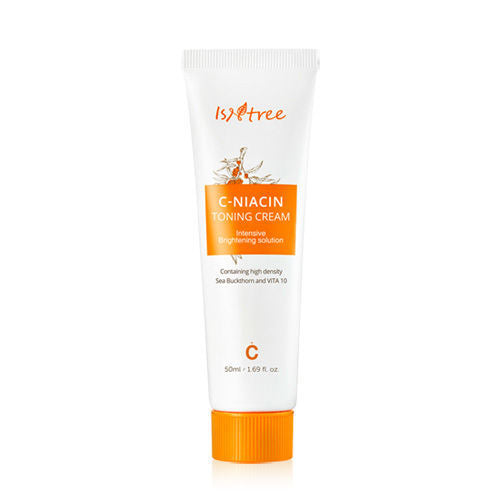 Isntree C-Niacin Toning Cream – 50ml brightening cream with 69% Sea Buckthorn Extract and Niacinamide to even out skin tone and enhance radiance