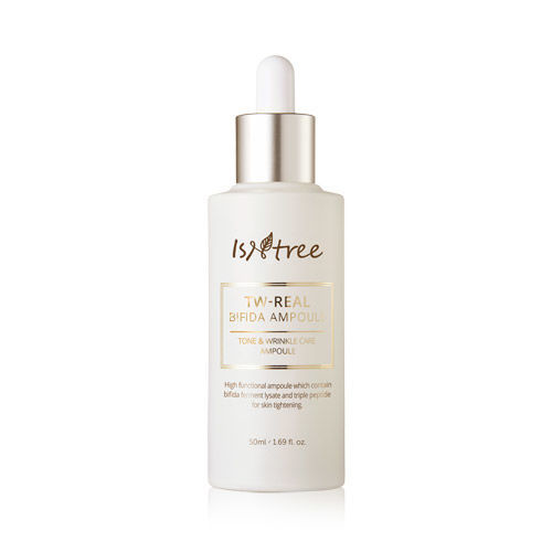 Isntree TW-Real Bifida Ampoule – 50ml serum with bifida ferment lysate, peptides, and pumpkin extract for firmer, brighter skin