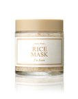 I’m From Rice Mask with rice bran and rice powder, a gentle scrub that cleans, brightens skin, and tightens pores for a smooth, glowing complexion