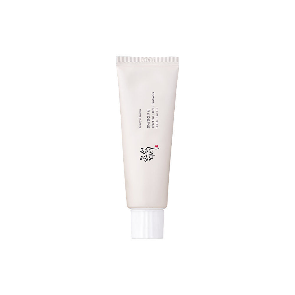 Beauty of Joseon Relief Sun Rice + Probiotics SPF 50+ PA++++ sunscreen, 50ml, a lightweight, non-greasy sunscreen with rice extract and probiotics for hydration and sun protection