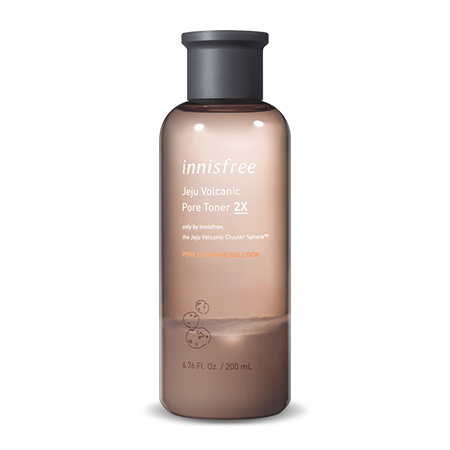 Innisfree Jeju Volcanic Pore Toner 2X – 200ml toner with Jeju Volcanic ingredients to remove excess oil, dirt, and impurities for fresh, matte skin