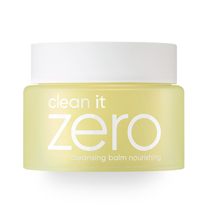 Banila Co Clean It Zero Cleansing Balm Nourishing 100ml, vegan balm-to-oil formula for removing waterproof makeup, deeply hydrating, and nourishing dry skin with Ginseng Root and Berry