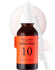 Close-up of It’s Skin Power 10 Formula Q10 Effector serum’s smooth texture, designed to hydrate and improve skin elasticity