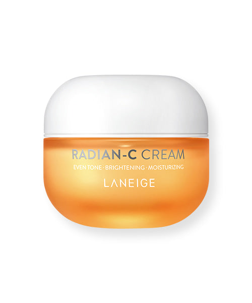 Laneige Radian-C Cream – A brightening face moisturizer with 8.5% Vitamin C and Vitamin E, designed to hydrate, smooth, and even out skin tone for a glowing complexion.