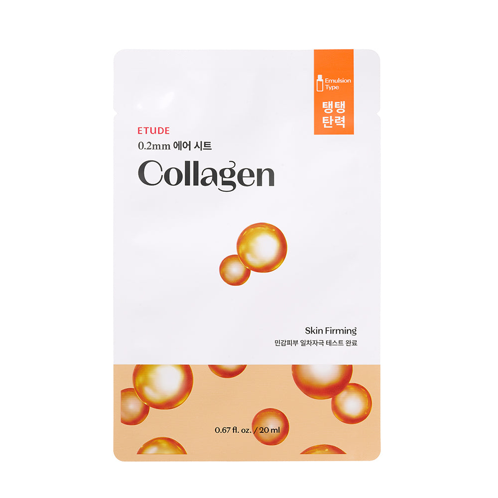 Etude House 0.2mm Therapy Air Sheet Mask – available in aloe, tea tree, green tea, and more for various skin benefits