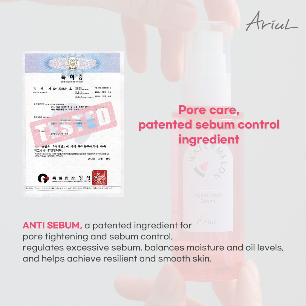 Ariul Watermelon Hydro Vital Serum helps reduce the appearance of fine lines and wrinkles, offering an anti-aging boost for youthful skin