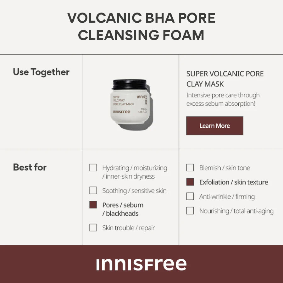 Innisfree Volcanic Pore BHA Cleansing Foam