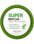 Some By Mi Super Matcha Pore Clean Clay Mask – A pore-cleansing face mask with matcha, clay, and Cica that controls oil, removes blackheads, and soothes sensitive skin for a smooth, clear complexion.
