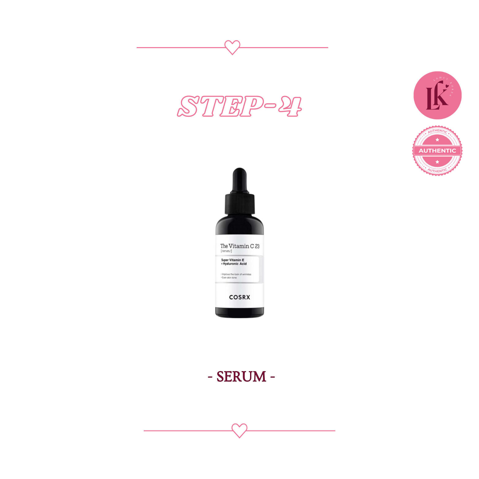 Korean skincare routine for normal skin 4th product Cosrx The Vitamin C 23 Serum - potent vitamin C serum for brightening and antioxidant protection