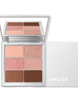 AMUSE Eye Vegan Sheer Palette – 100% vegan and cruelty-free with milky matte, satin, and glitter textures