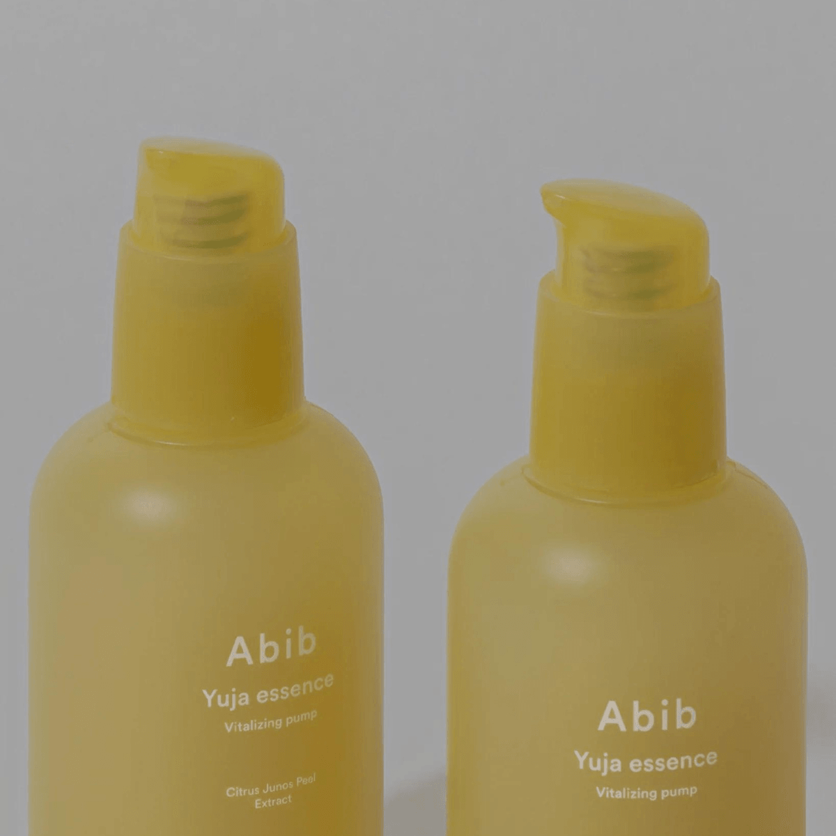 Abib Yuja Essence Vitalizing Pump – hydrates and refreshes with the power of Yuja extract, leaving skin clear and glowing